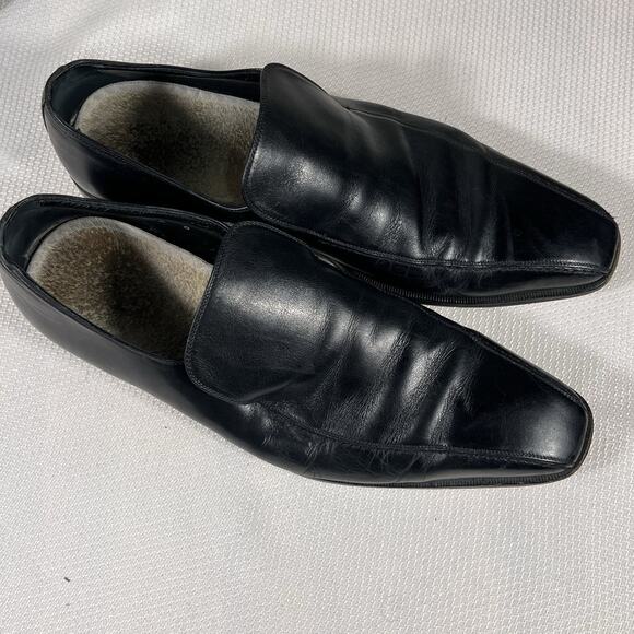 Dolce & Gabbana Men’s Black Leather Slip On Loafers Size 9. - Picture 11 of 16